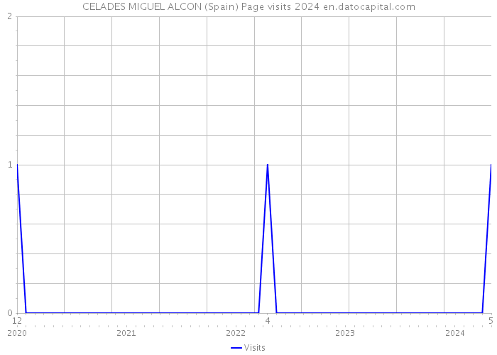 CELADES MIGUEL ALCON (Spain) Page visits 2024 