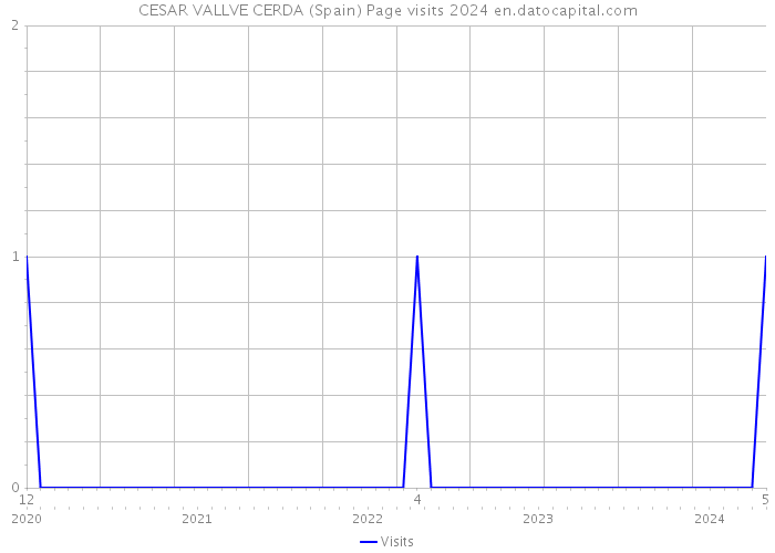 CESAR VALLVE CERDA (Spain) Page visits 2024 
