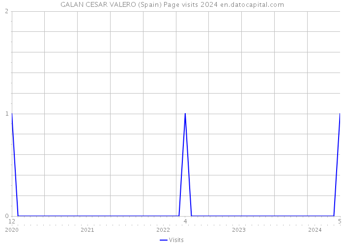 GALAN CESAR VALERO (Spain) Page visits 2024 