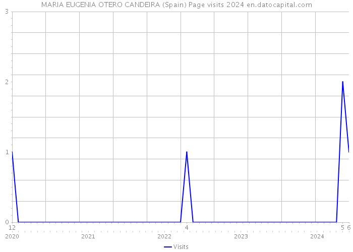 MARIA EUGENIA OTERO CANDEIRA (Spain) Page visits 2024 