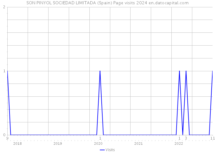 SON PINYOL SOCIEDAD LIMITADA (Spain) Page visits 2024 