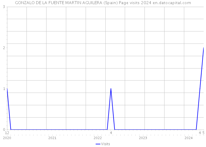 GONZALO DE LA FUENTE MARTIN AGUILERA (Spain) Page visits 2024 