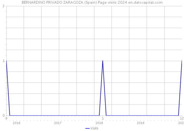BERNARDINO PRIVADO ZARAGOZA (Spain) Page visits 2024 