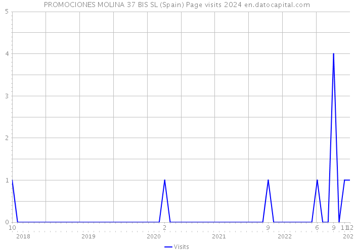 PROMOCIONES MOLINA 37 BIS SL (Spain) Page visits 2024 