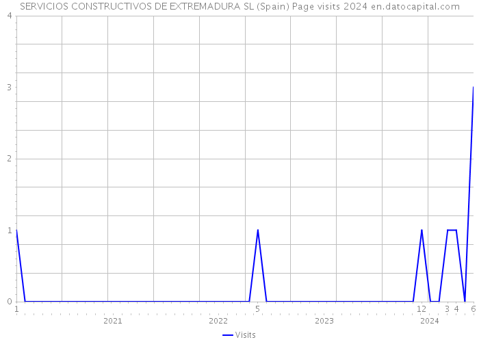 SERVICIOS CONSTRUCTIVOS DE EXTREMADURA SL (Spain) Page visits 2024 