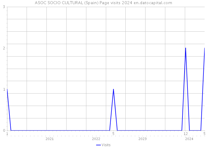 ASOC SOCIO CULTURAL (Spain) Page visits 2024 