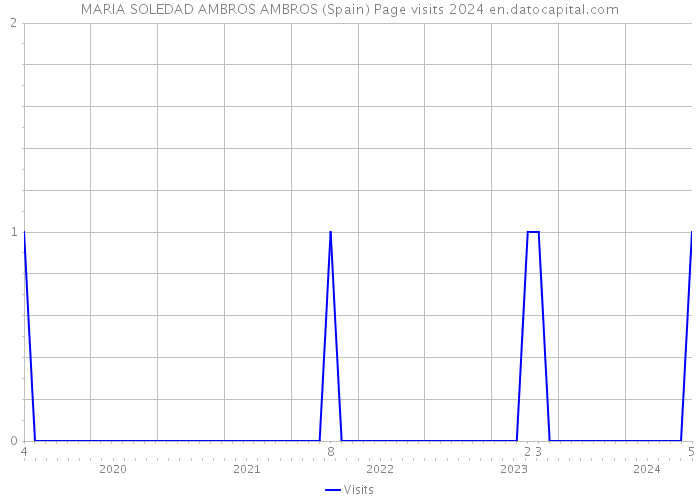 MARIA SOLEDAD AMBROS AMBROS (Spain) Page visits 2024 