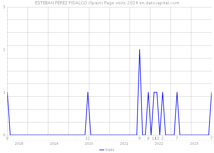 ESTEBAN PEREZ FIDALGO (Spain) Page visits 2024 