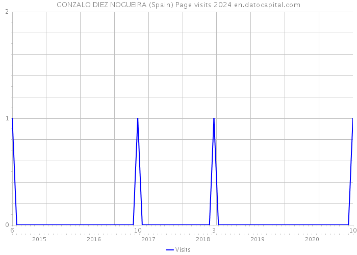 GONZALO DIEZ NOGUEIRA (Spain) Page visits 2024 