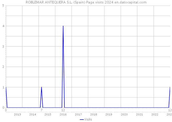 ROBLEMAR ANTEQUERA S.L. (Spain) Page visits 2024 