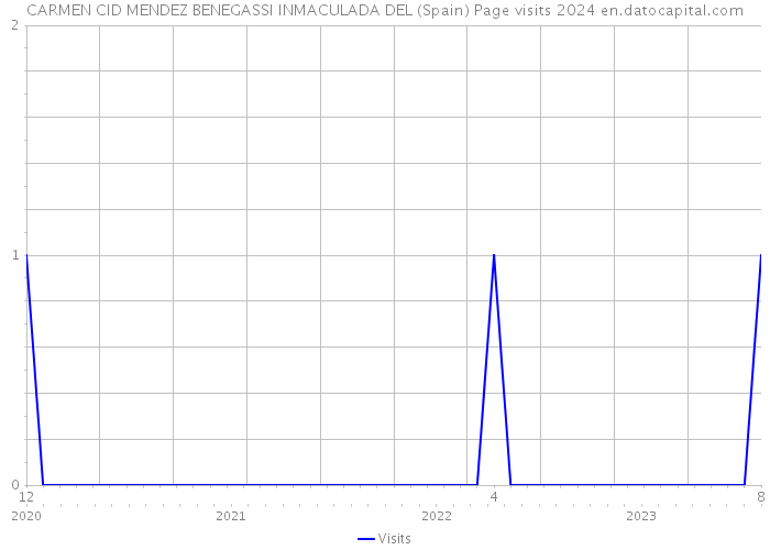 CARMEN CID MENDEZ BENEGASSI INMACULADA DEL (Spain) Page visits 2024 