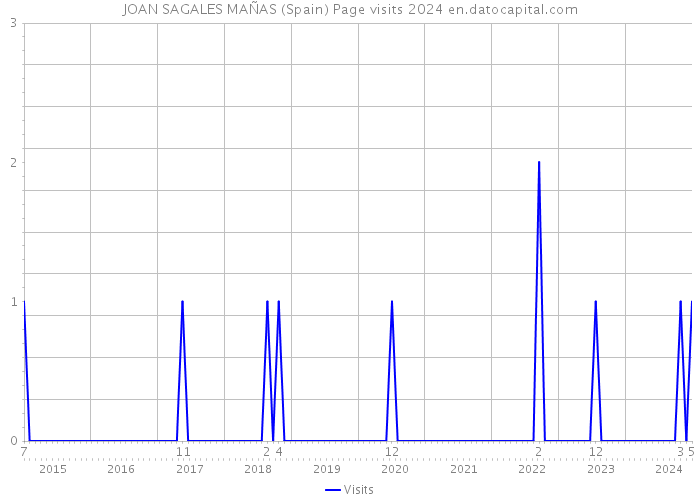 JOAN SAGALES MAÑAS (Spain) Page visits 2024 