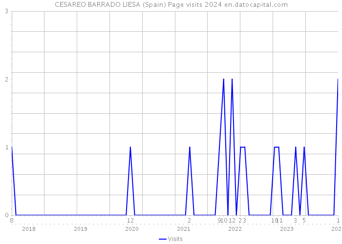 CESAREO BARRADO LIESA (Spain) Page visits 2024 