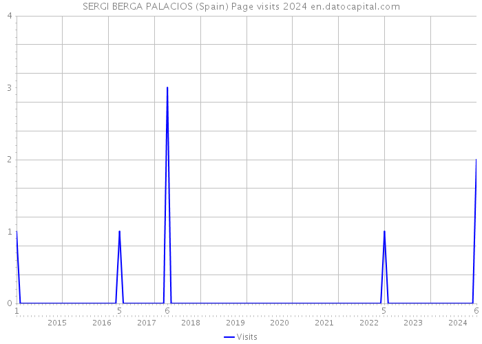 SERGI BERGA PALACIOS (Spain) Page visits 2024 