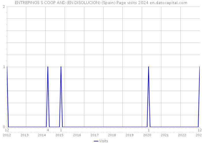 ENTREPINOS S COOP AND (EN DISOLUCION) (Spain) Page visits 2024 