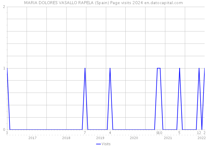 MARIA DOLORES VASALLO RAPELA (Spain) Page visits 2024 