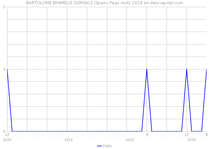 BARTOLOME BINIMELIS GORNALS (Spain) Page visits 2024 