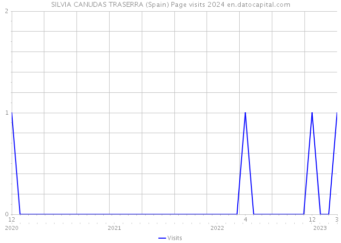 SILVIA CANUDAS TRASERRA (Spain) Page visits 2024 