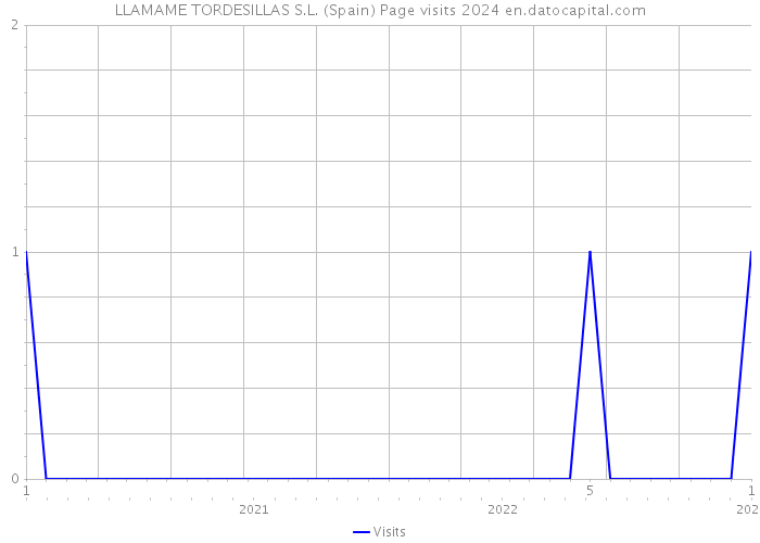 LLAMAME TORDESILLAS S.L. (Spain) Page visits 2024 
