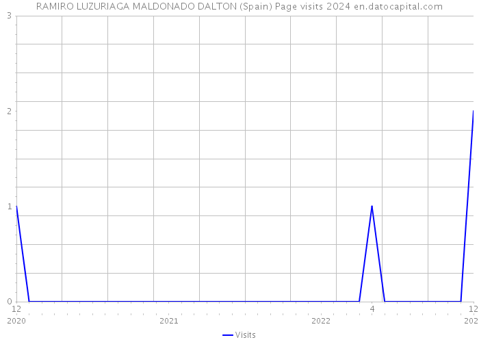 RAMIRO LUZURIAGA MALDONADO DALTON (Spain) Page visits 2024 