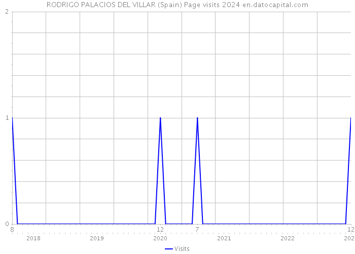 RODRIGO PALACIOS DEL VILLAR (Spain) Page visits 2024 