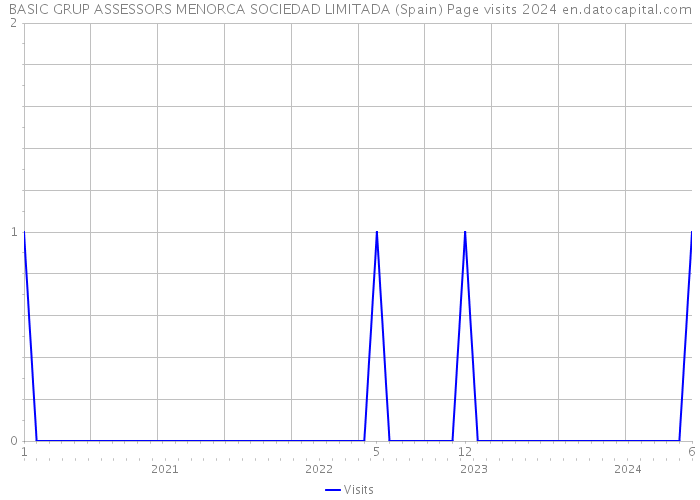 BASIC GRUP ASSESSORS MENORCA SOCIEDAD LIMITADA (Spain) Page visits 2024 