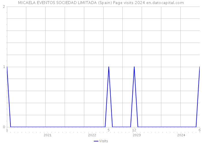 MICAELA EVENTOS SOCIEDAD LIMITADA (Spain) Page visits 2024 