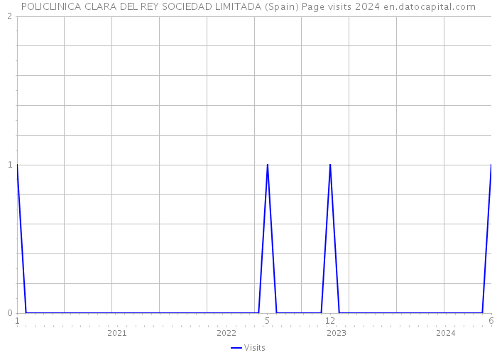 POLICLINICA CLARA DEL REY SOCIEDAD LIMITADA (Spain) Page visits 2024 