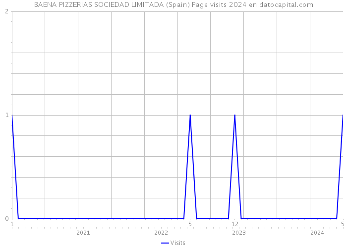 BAENA PIZZERIAS SOCIEDAD LIMITADA (Spain) Page visits 2024 
