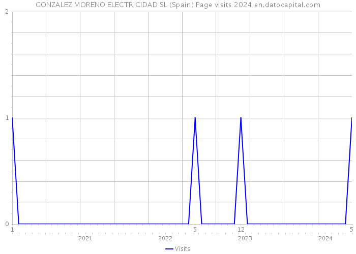 GONZALEZ MORENO ELECTRICIDAD SL (Spain) Page visits 2024 