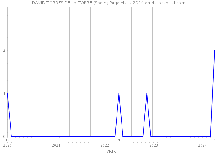 DAVID TORRES DE LA TORRE (Spain) Page visits 2024 