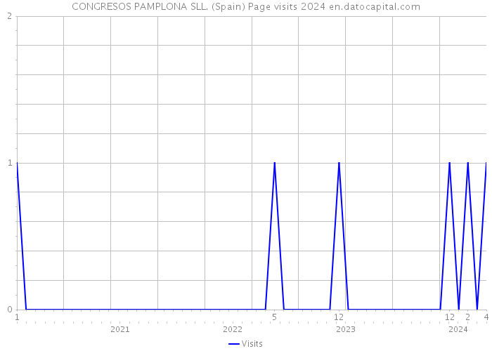CONGRESOS PAMPLONA SLL. (Spain) Page visits 2024 