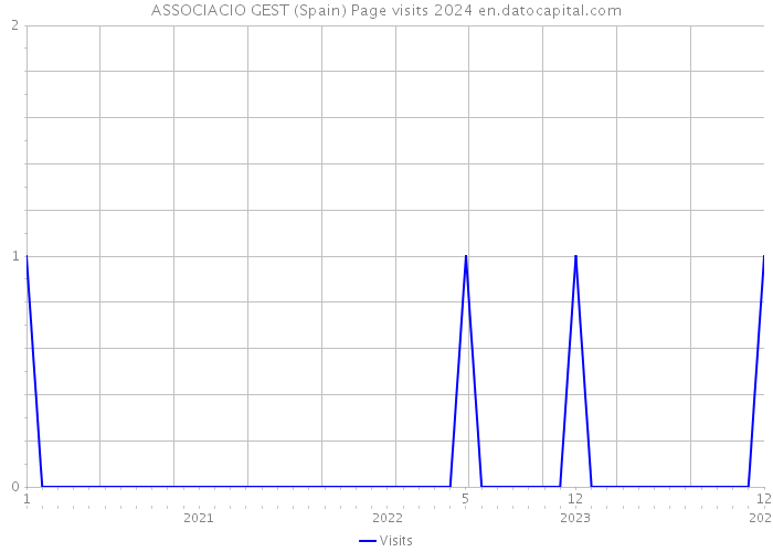 ASSOCIACIO GEST (Spain) Page visits 2024 