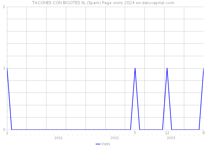 TACONES CON BIGOTES SL (Spain) Page visits 2024 