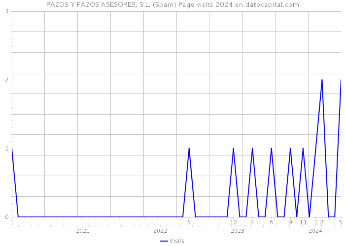 PAZOS Y PAZOS ASESORES, S.L. (Spain) Page visits 2024 