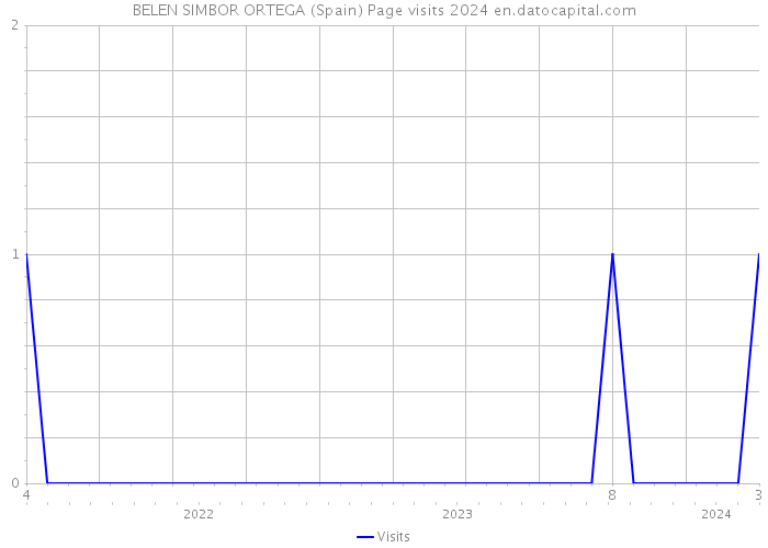 BELEN SIMBOR ORTEGA (Spain) Page visits 2024 