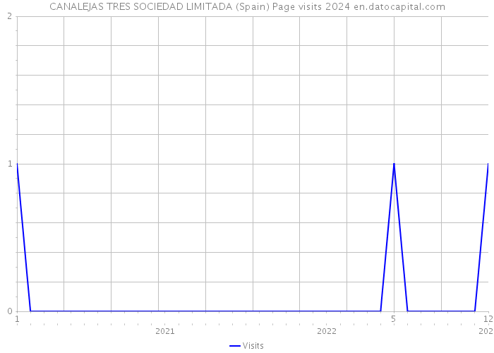 CANALEJAS TRES SOCIEDAD LIMITADA (Spain) Page visits 2024 