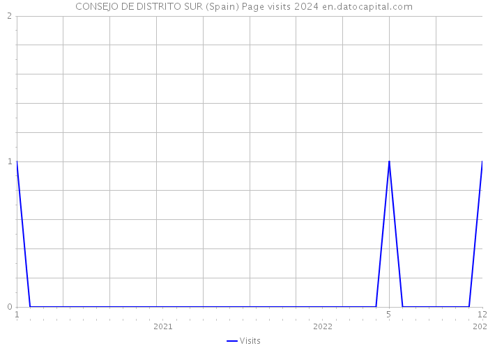 CONSEJO DE DISTRITO SUR (Spain) Page visits 2024 