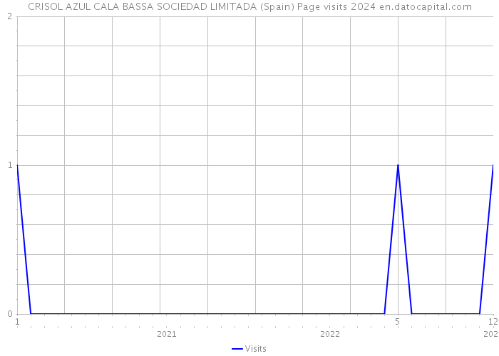 CRISOL AZUL CALA BASSA SOCIEDAD LIMITADA (Spain) Page visits 2024 