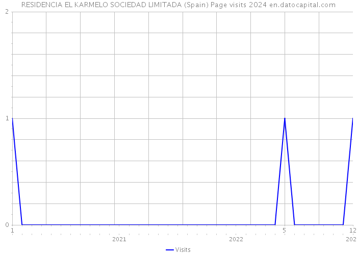 RESIDENCIA EL KARMELO SOCIEDAD LIMITADA (Spain) Page visits 2024 