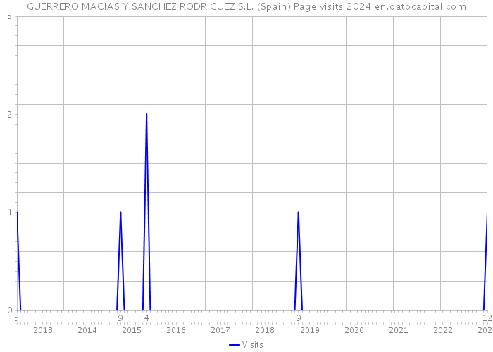 GUERRERO MACIAS Y SANCHEZ RODRIGUEZ S.L. (Spain) Page visits 2024 