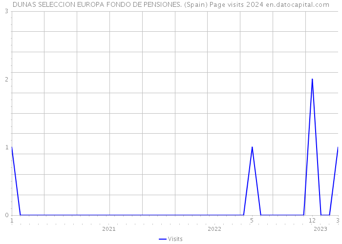 DUNAS SELECCION EUROPA FONDO DE PENSIONES. (Spain) Page visits 2024 