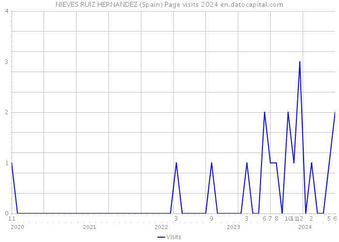 NIEVES RUIZ HERNANDEZ (Spain) Page visits 2024 