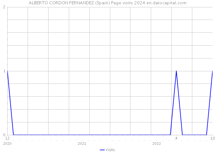 ALBERTO CORDON FERNANDEZ (Spain) Page visits 2024 