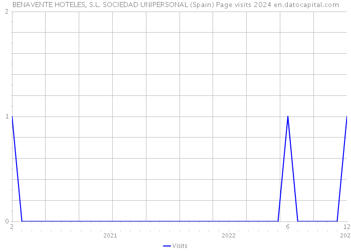 BENAVENTE HOTELES, S.L. SOCIEDAD UNIPERSONAL (Spain) Page visits 2024 