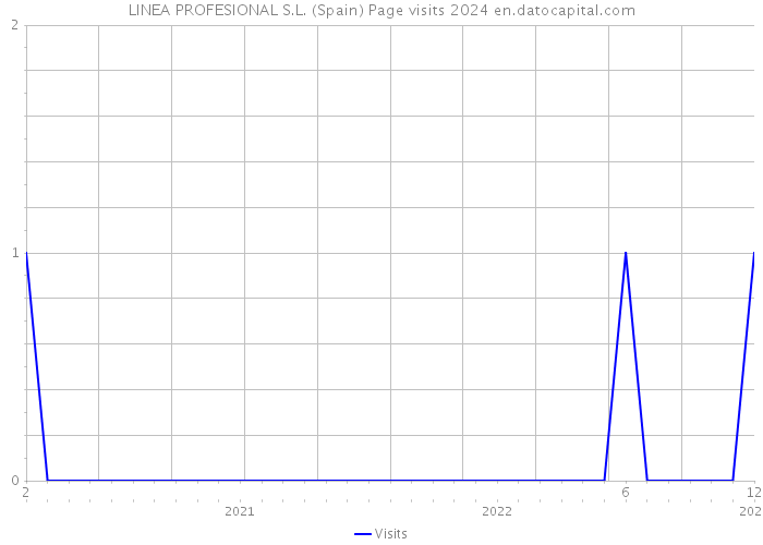 LINEA PROFESIONAL S.L. (Spain) Page visits 2024 