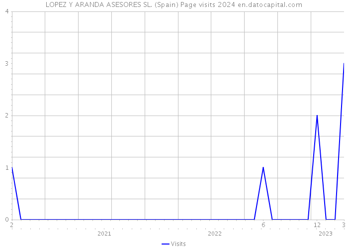 LOPEZ Y ARANDA ASESORES SL. (Spain) Page visits 2024 