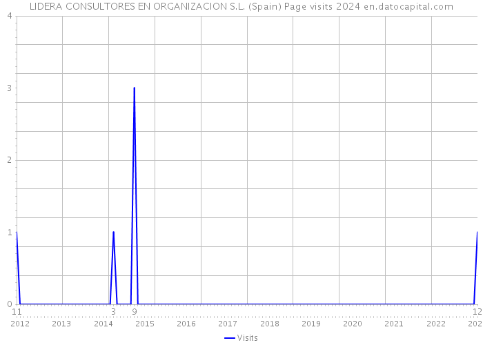 LIDERA CONSULTORES EN ORGANIZACION S.L. (Spain) Page visits 2024 