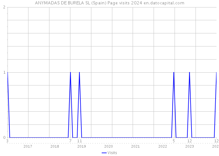 ANYMADAS DE BURELA SL (Spain) Page visits 2024 