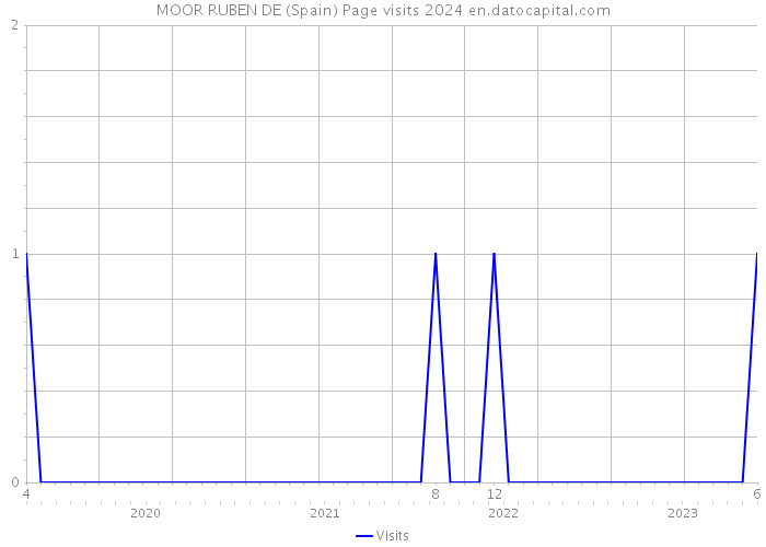 MOOR RUBEN DE (Spain) Page visits 2024 